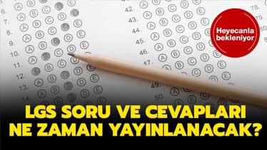 2021 LGS Sınav Soruları ve Cevap Anahtarı Kitapçığı Yayınlandı mı?