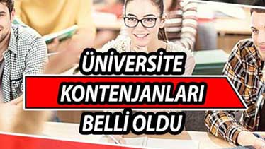 Üniversite Kontenjanları Açıklandı